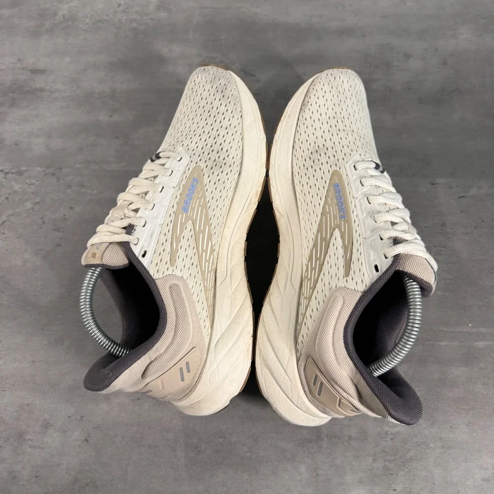 Brooks Anthem 6 Running Shoes Women 10 Tan Cream Neutral DNA 1204031B131 Sneaker
